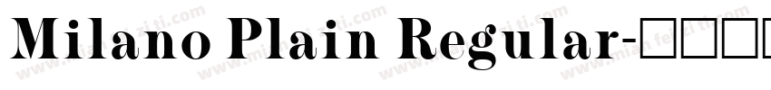 Milano Plain Regular字体转换